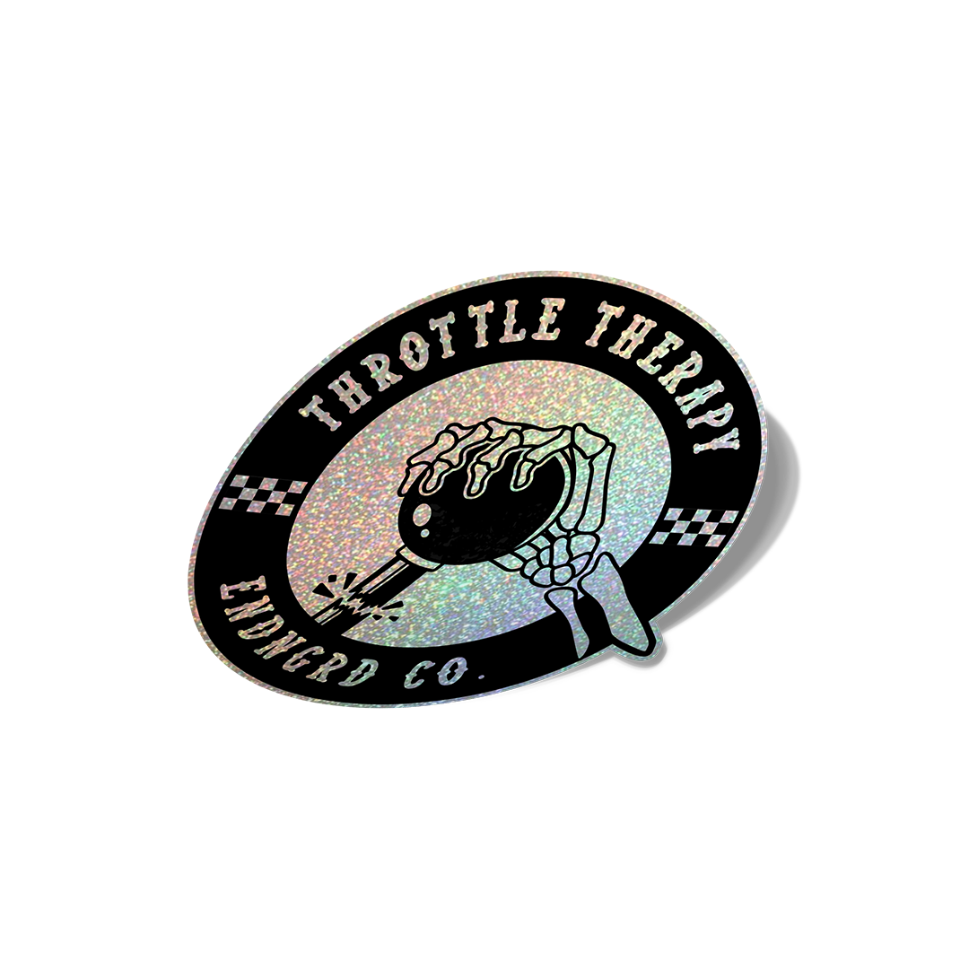 Round Throttle Therapy Sticker
