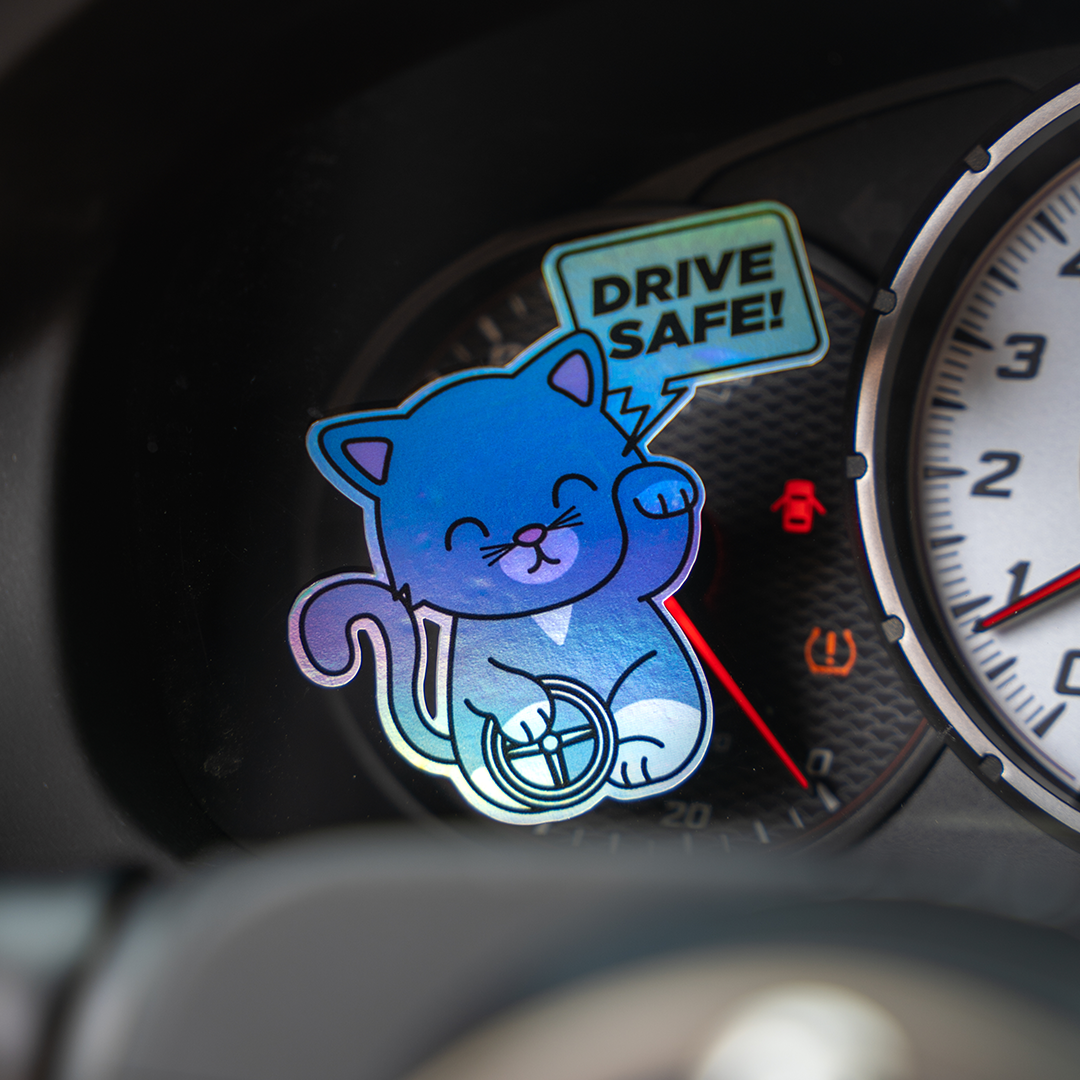 Papa Drive Safe Sticker