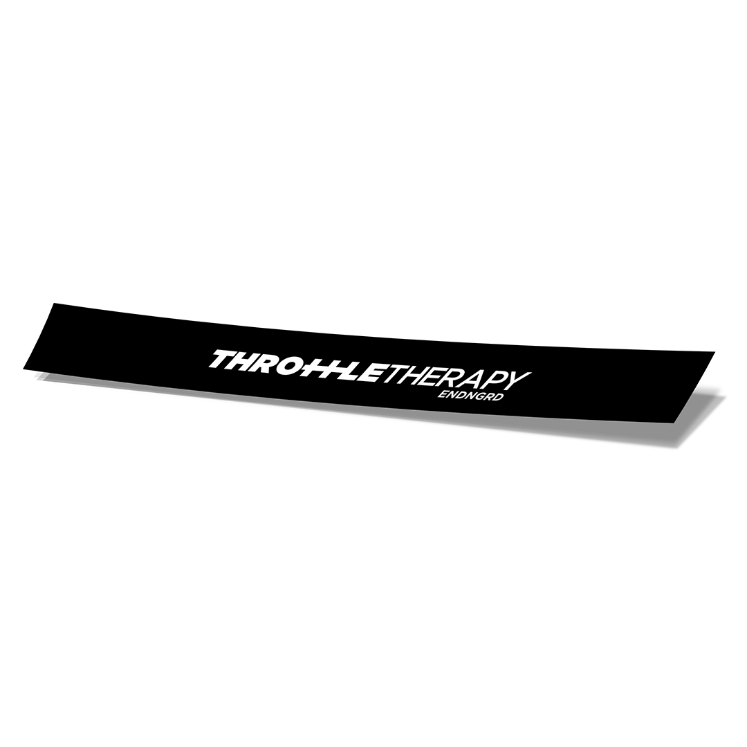 60" Banner - Throttle Therapy White/Black