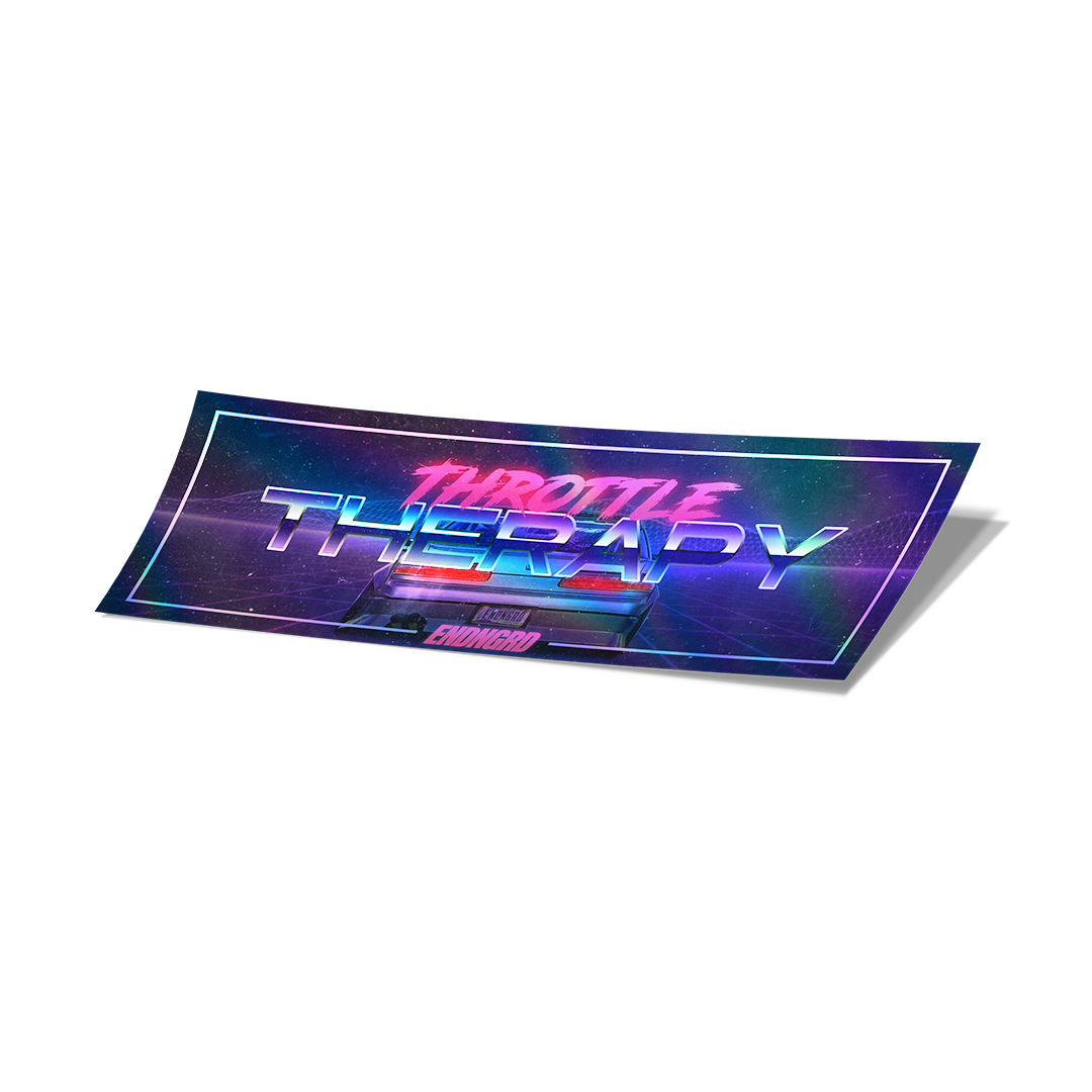80's Throttle Therapy S13 Holographic Slap Sticker