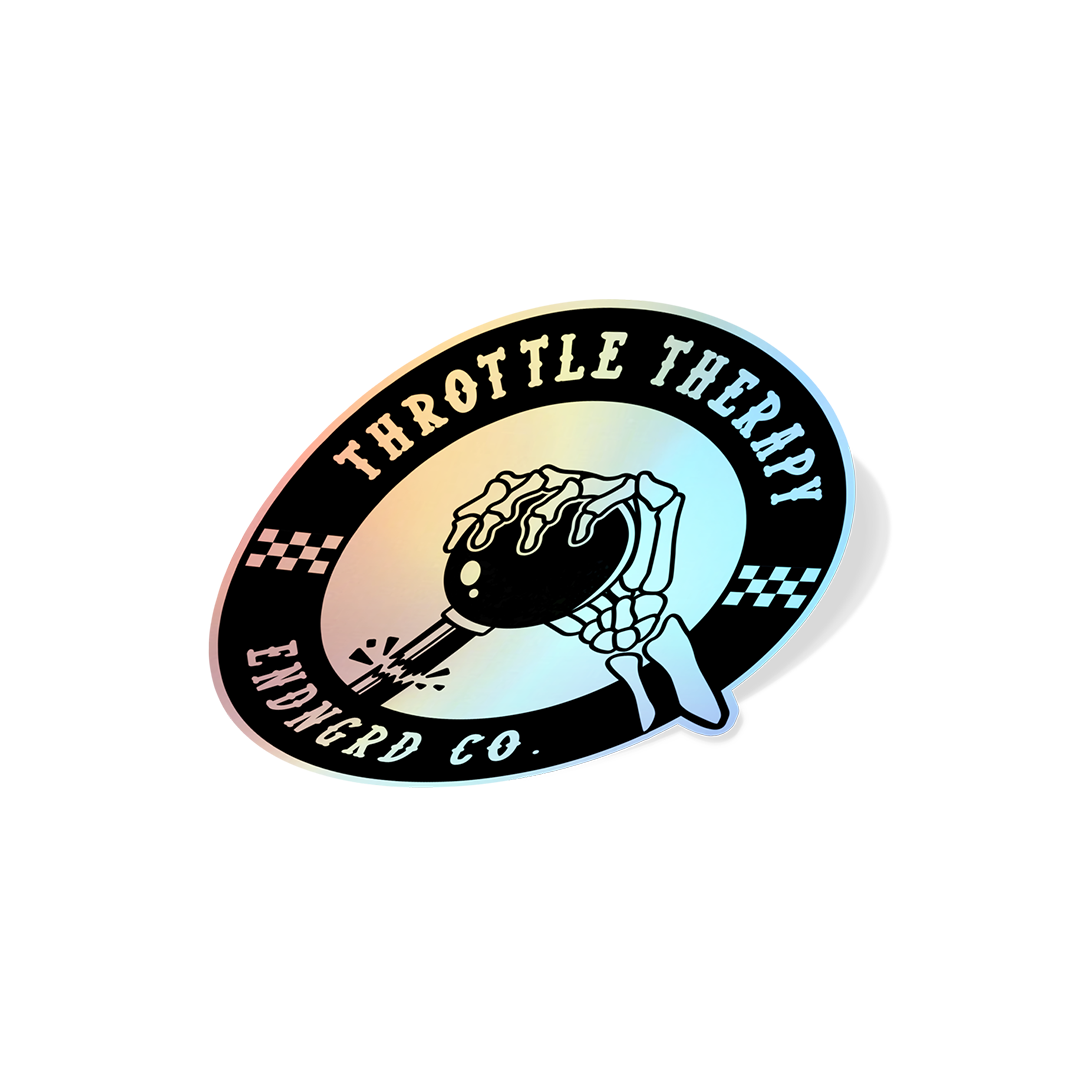 Round Throttle Therapy Sticker
